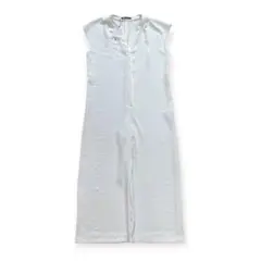 ZARA ザラ ワンピース サロペット オールインワン ホワイト ノースリーブ