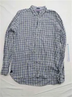 ■トミー・ヒルフィガー MELANGE チェックシャツ 長袖 メンズ L
