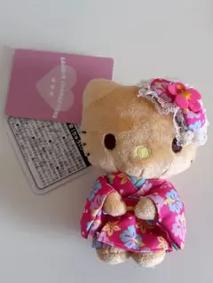 サンリオ ハローキティ マスコット 浴衣 ハイビスカス