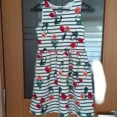 H&M 花柄 ノースリーブワンピース 134/140