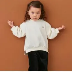 プティマイン　さくらんぼ　トレーナー　ホワイト　白　アイボリー