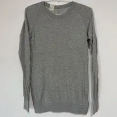 【定番】N.HOOLYWOOD 長袖 Uネック カットソー 36 グレー ロンTのサムネイル