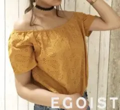 EGOIST オフショル刺繍トップス ペイズリー柄のサムネイル
