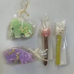 キャンドル　ろうそく　バースデー　４個セット