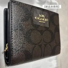 COACH 二つ折り財布 レザー C3309 シグネチャー 二つ折り財布 コーチ