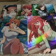 【未使用】五等分の花嫁 描きおろしイラストボード ホログラムver.コンプセット