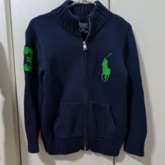 Polo Ralph Lauren ネイビー カーディガン 110cm 4/AT