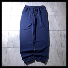 00s チャンピオン ワイド スウェットパンツ ネイビー メキシコ製 US企画