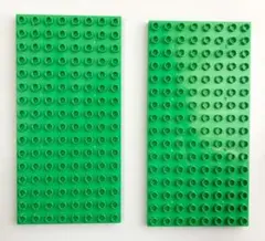 ベースプレート2枚(緑)　アンパンマンブロックラボ レゴデュプロ互換品