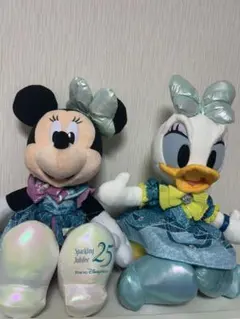 ミッキー ミニー ディズニーシー 25周年 ぬいぐるみ スパークリング