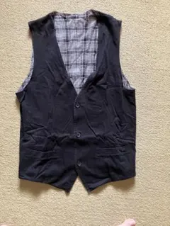 UNIQLO 黒 リバーシブル　ベスト L ユニクロ