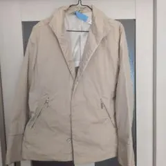 タケオキクチ　春の季節に ベージュ コート ジッパーポケット付き