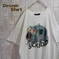 Tシャツ　半袖　ミルクボーイ　白　オーバーサイズのサムネイル