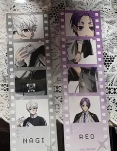 【ブルーロック】縦長イラストカード　凪誠士郎、御影玲王