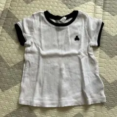 baby gap 胸ベアー刺繍 リンガーリブTシャツ 90のサムネイル