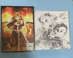 鬼滅の刃 無限列車編 豪華版パンフレット、DVD購入者特典色紙 セット