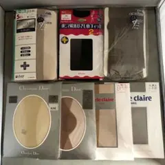 未使用品 パンティストッキング（Christian Dior他）M 11足