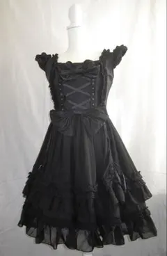 AND ROMEO フリルジャンパースカート ゴスロリ coquette