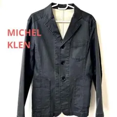 MICHEL KLEN 3つボタンカジュアルジャケット ダークグレー　Ｓサイズ
