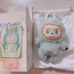 ぬいぐるみ4体セット ラブブ labubu ラブブ ぬいぐるみ着17cm オーバーオール着せ替え服 4点