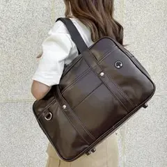 【新品・未使用】スクールバッグ ブラウン 学生鞄 バッグ レディースのサムネイル