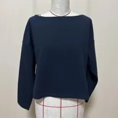 ネイビー 長袖 ボートネック　プルオーバー　アーバンリサーチ