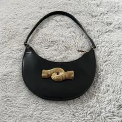 ZARA ザラ　黒　メタリックディテールバッグ