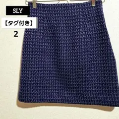 【タグ付き】SLY スライ 総柄 ミニ丈 スカート 2