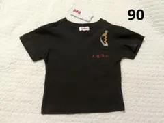 新品 じゃがりこ Tシャツ　90　綿　半袖 カルビー　しまむら　バースデイ 刺繍のサムネイル