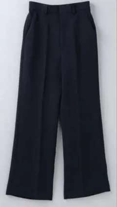 6 ROKUPOLYESTER RAYON BOOTCUT PANTS 紺 38
