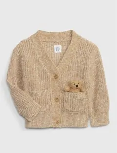 【新品未使用】GAP くまさんカーディガン　12-18m