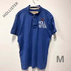 HOLLISTER ブルー Tシャツ M メンズ　ポロシャツ　アメカジ