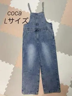 coca デニムサロペット オーバーオールＬ