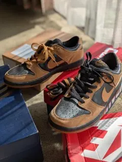 NIKEナイキ2003年製DUNK LOWダンクロー黒/茶メイプル27㎝新品箱付 