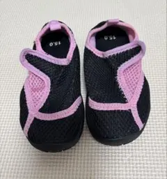 マリンシューズ ウォーターシューズ 水遊び サンダル 15cm ピンク 黒