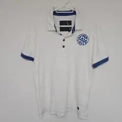 ポロシャツ XL ホワイト×ブルー　G-STAR RAWのサムネイル