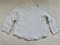 【baby GAP】長袖Tシャツ 12-18month 80cm 淡グレー