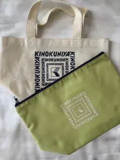FANCL×紀伊國屋◆トートバッグ& 保冷ポーチ KINOKUNIYA 未使用のサムネイル