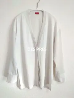 DES PRES　長袖カーディガン　ホワイト　美品のサムネイル