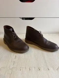 Clarks クラークス　ダークブラウン レザー チャッカブーツ