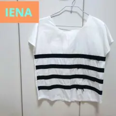 Olga 半袖 トップス ホワイト ネイビー リボンのサムネイル
