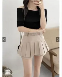 GRL オフショルダー リブニットトップス