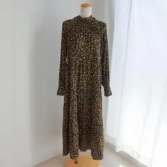 FRAY I.D 弗蕾·艾迪★蔓延印花喇叭连衣裙 蝴蝶结