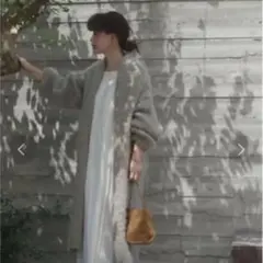 エトレトウキョウ　ローゲージニットカーディガン　ロングカーディガン