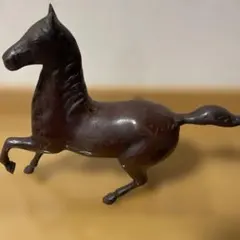 馬の置物 茶色 レトロ