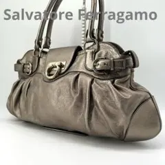 美品✨フェラガモ マリッサ ゴールド金具 ガンチーニ 肩掛け トートバッグ 金