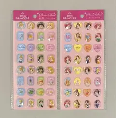 Disney ディズニー ディズニープリンセス ストーンシール 2点