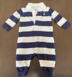 Ralph Lauren ストライプロンパース 3M