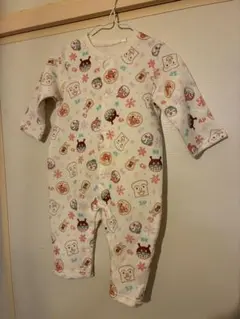 新品　タグ付き　アンパンマン　ロンパース　裏起毛　80センチ　カバーオール