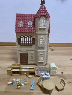 シルバニアファミリー 3階建てハウス　エレベーターのあるおうち